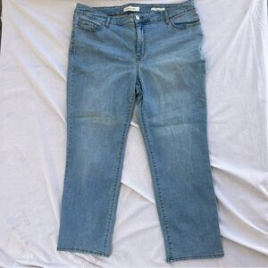 Vintage America Straight Up Jeans Women’s High Rise‎ Size 20 Blue Denim